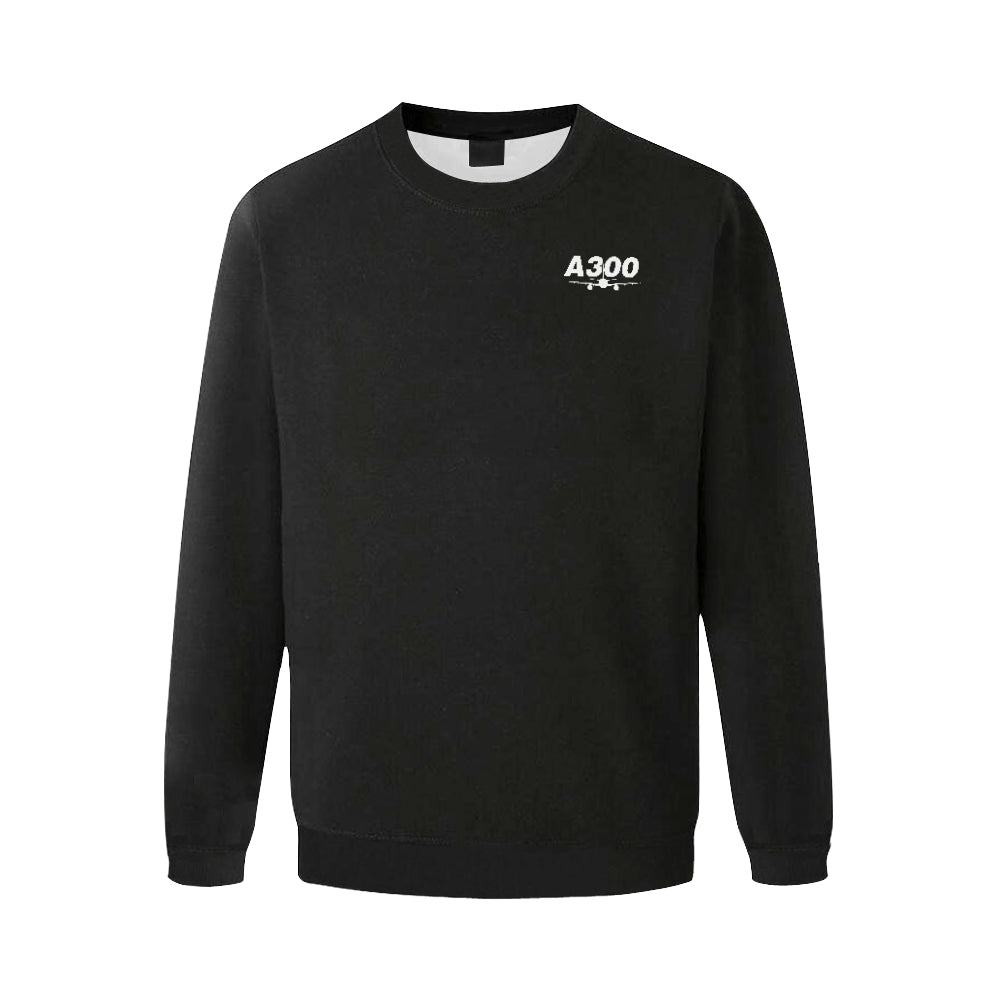 AIRBUS 300 MEN'S OVERSIZED FLEECE CREW SWEATSHIRT - PILOTSX