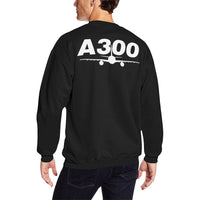 Thumbnail for AIRBUS 300 MEN'S OVERSIZED FLEECE CREW SWEATSHIRT - PILOTSX