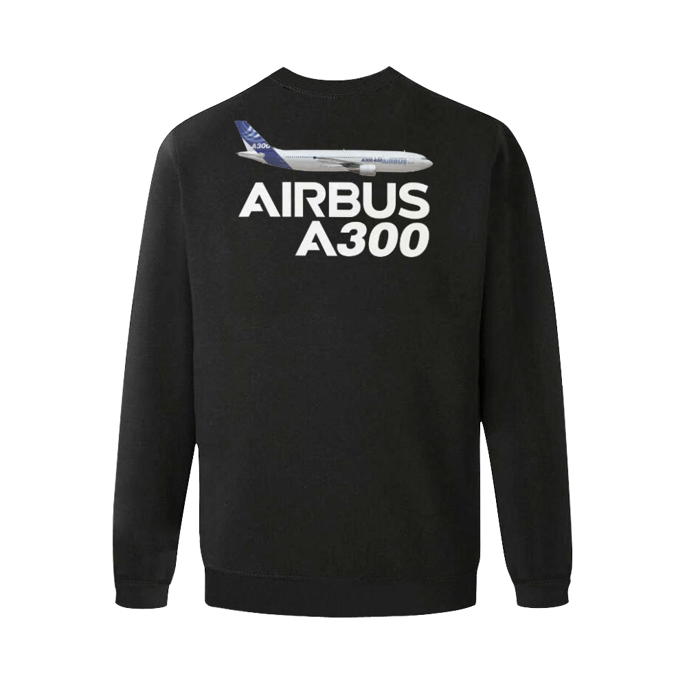 AIRBUS 300 MEN'S OVERSIZED FLEECE CREW SWEATSHIRT - PILOTSX