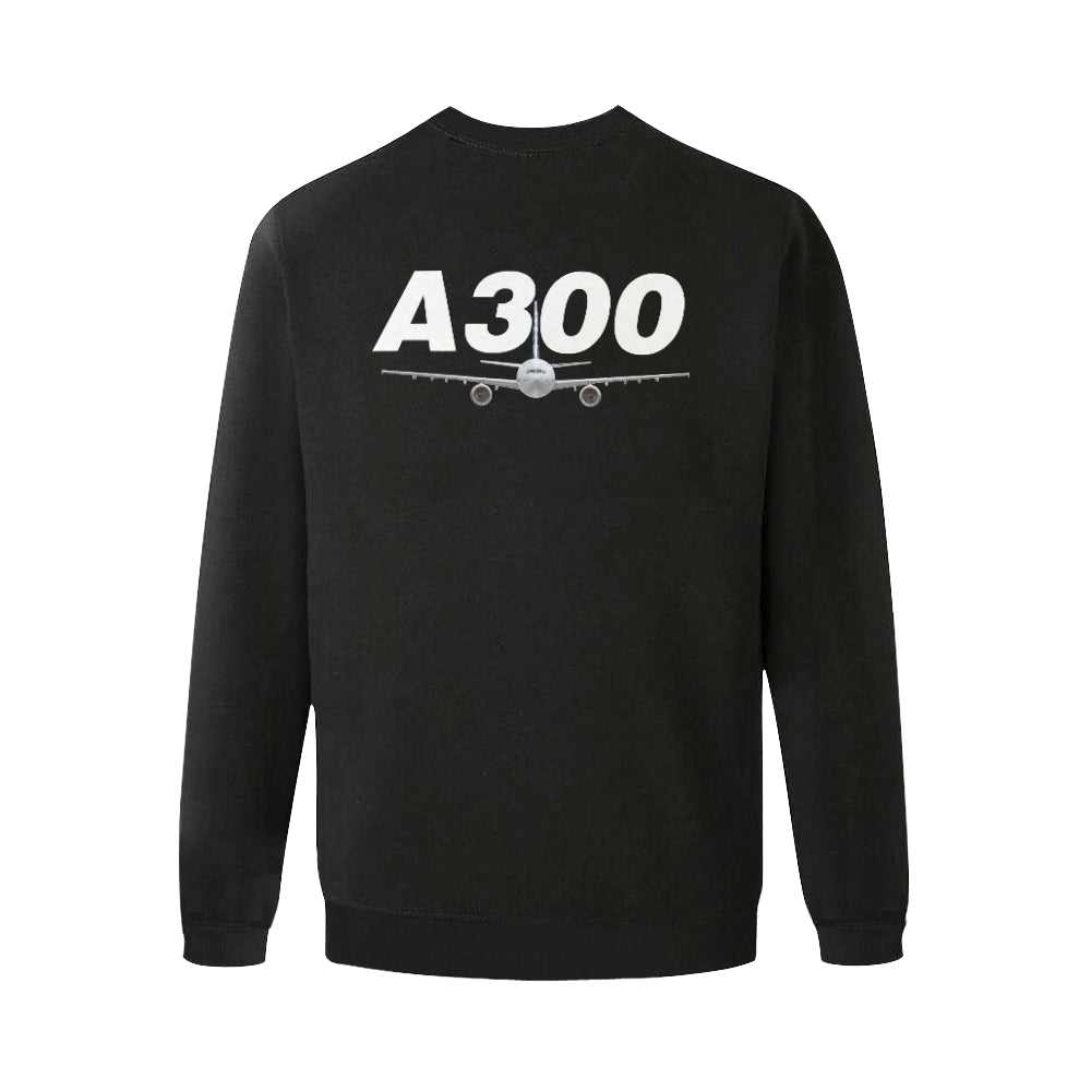 AIRBUS 300 MEN'S OVERSIZED FLEECE CREW SWEATSHIRT - PILOTSX