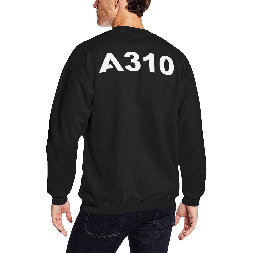 AIRBUS 310 MEN'S OVERSIZED FLEECE CREW SWEATSHIRT - PILOTSX