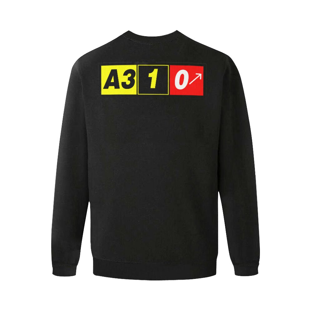 AIRBUS 310 MEN'S OVERSIZED FLEECE CREW SWEATSHIRT - PILOTSX