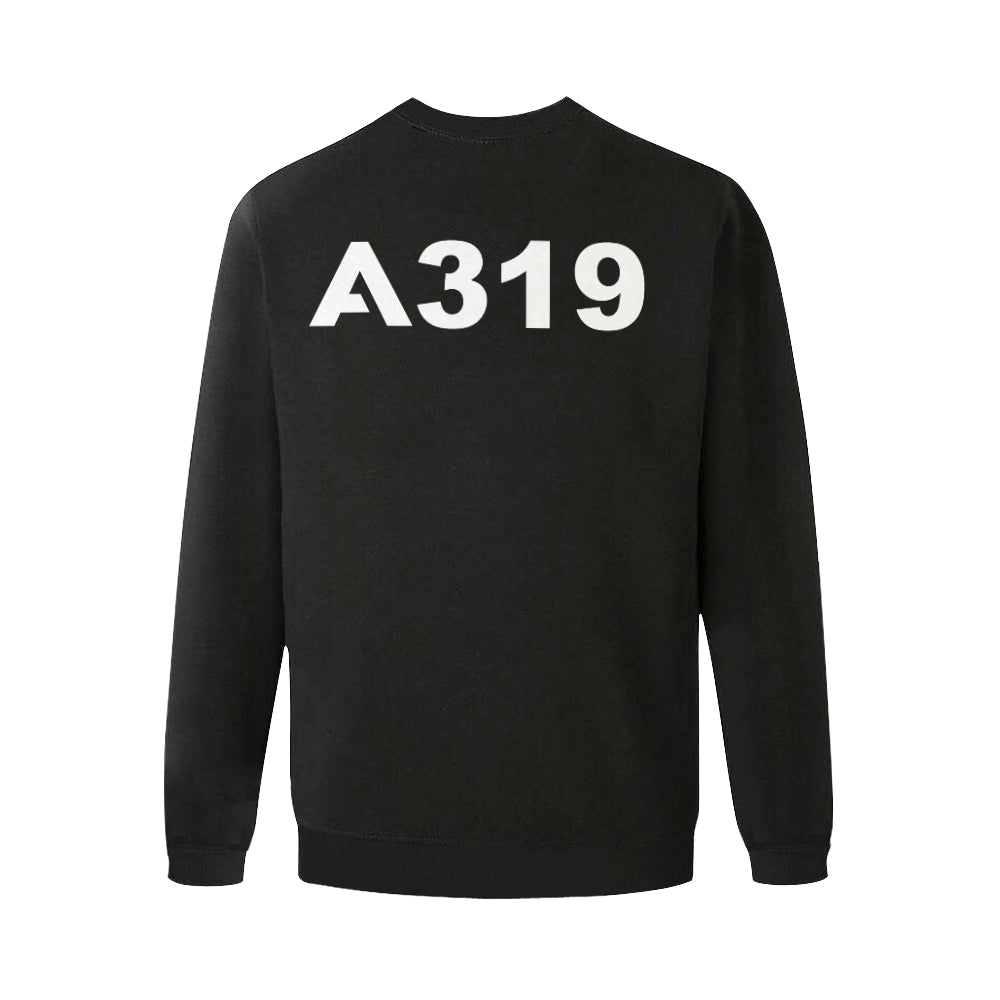 AIRBUS 319 MEN'S OVERSIZED FLEECE CREW SWEATSHIRT - PILOTSX