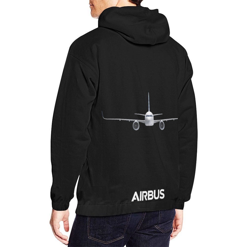 AIRBUS 320 ALL OVER PRINT HOODIE JACKET - PILOTSX