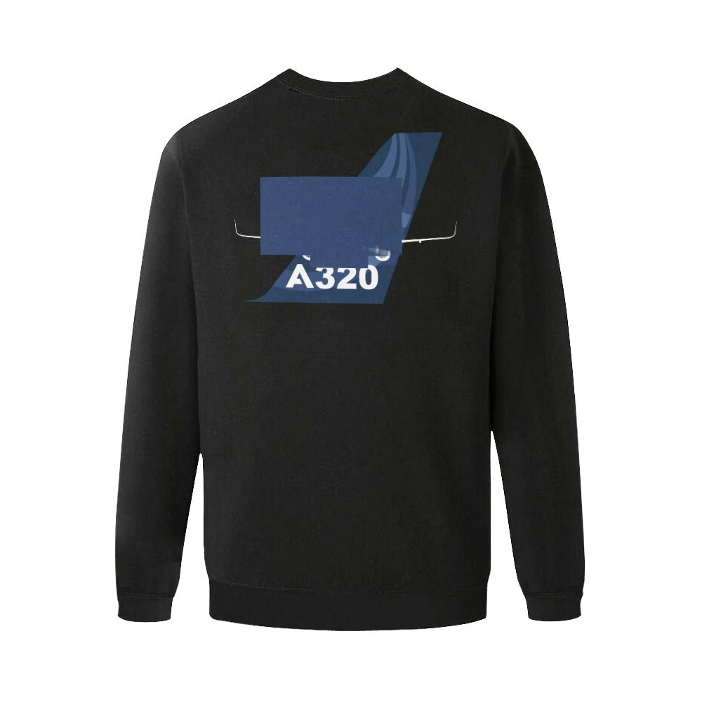 AIRBUS 320 MEN'S OVERSIZED FLEECE CREW SWEATSHIRT - PILOTSX