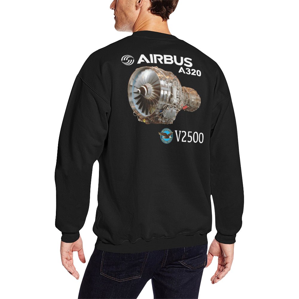 AIRBUS 320 MEN'S OVERSIZED FLEECE CREW SWEATSHIRT - PILOTSX