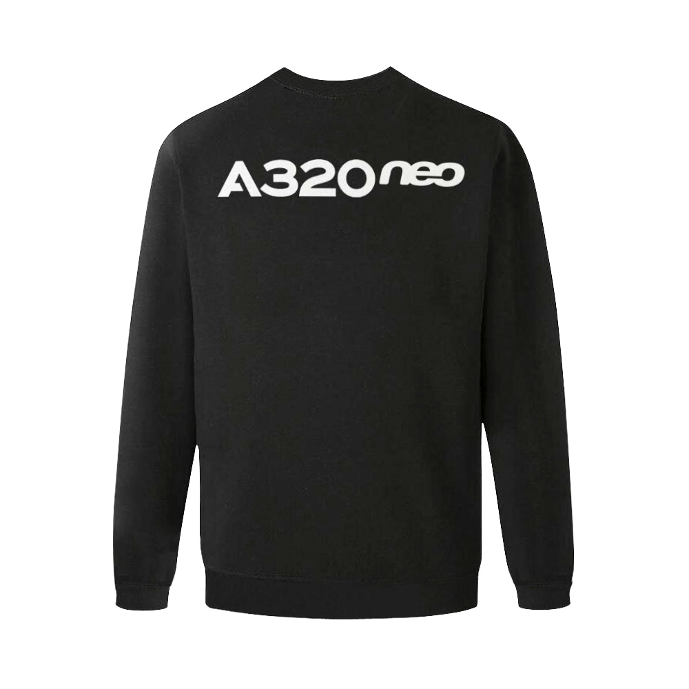 AIRBUS 320 MEN'S OVERSIZED FLEECE CREW SWEATSHIRT - PILOTSX