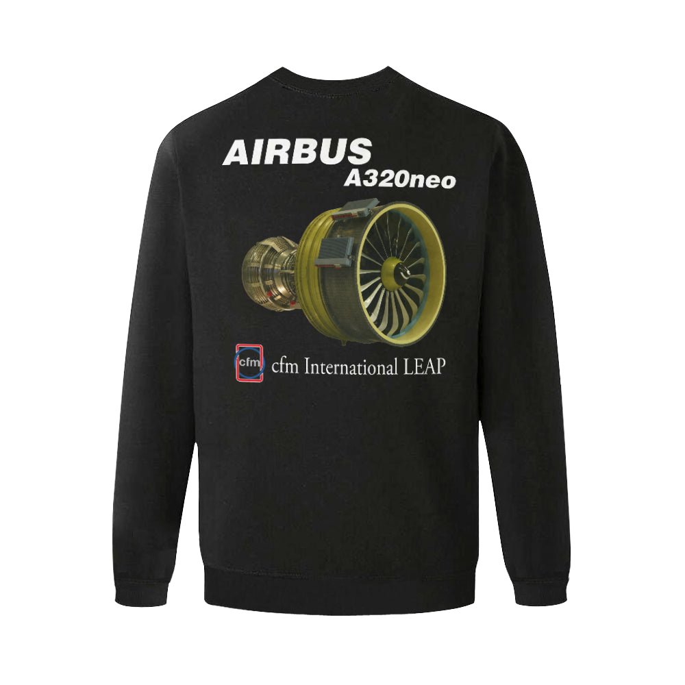 AIRBUS 320 MEN'S OVERSIZED FLEECE CREW SWEATSHIRT - PILOTSX