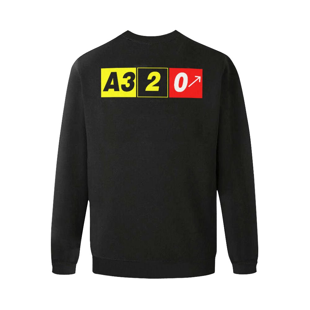 AIRBUS 320 MEN'S OVERSIZED FLEECE CREW SWEATSHIRT - PILOTSX