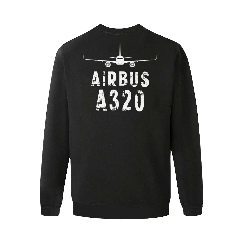 AIRBUS 320 MEN'S OVERSIZED FLEECE CREW SWEATSHIRT - PILOTSX