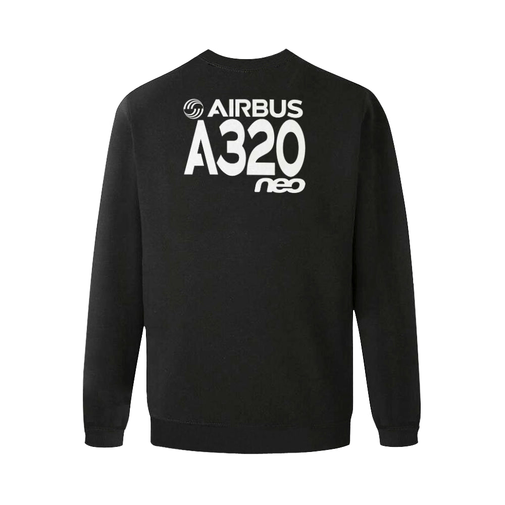 AIRBUS 320 MEN'S OVERSIZED FLEECE CREW SWEATSHIRT - PILOTSX