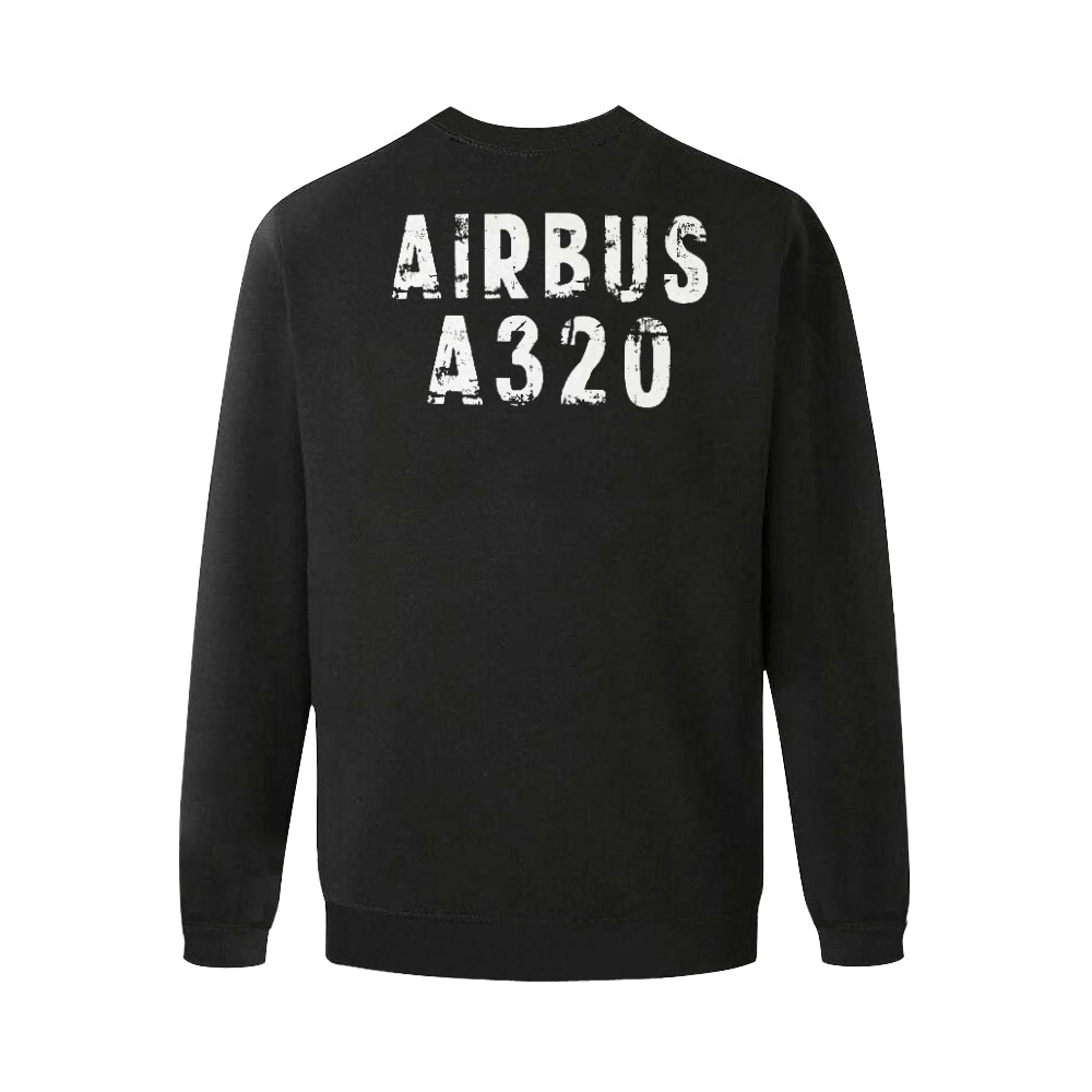 AIRBUS 320 MEN'S OVERSIZED FLEECE CREW SWEATSHIRT - PILOTSX