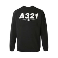 Thumbnail for AIRBUS 321 MEN'S OVERSIZED FLEECE CREW SWEATSHIRT - PILOTSX