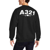 Thumbnail for AIRBUS 321 MEN'S OVERSIZED FLEECE CREW SWEATSHIRT - PILOTSX