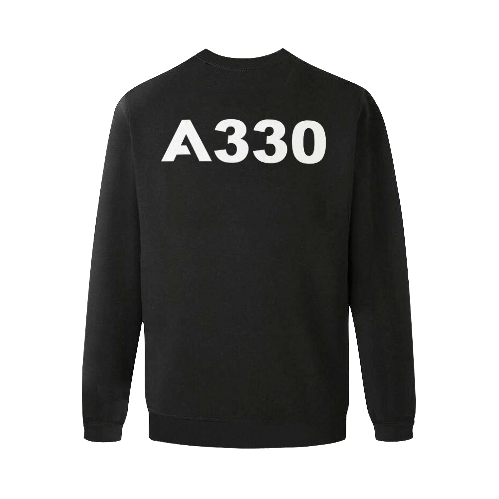 AIRBUS 330 MEN'S OVERSIZED FLEECE CREW SWEATSHIRT - PILOTSX