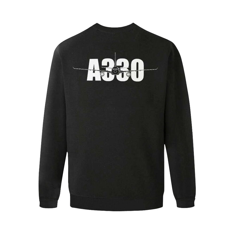 AIRBUS 330 MEN'S OVERSIZED FLEECE CREW SWEATSHIRT - PILOTSX