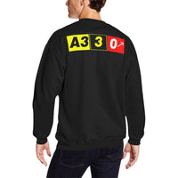 Thumbnail for AIRBUS 330 MEN'S OVERSIZED FLEECE CREW SWEATSHIRT - PILOTSX