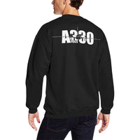 Thumbnail for AIRBUS 330 MEN'S OVERSIZED FLEECE CREW SWEATSHIRT - PILOTSX