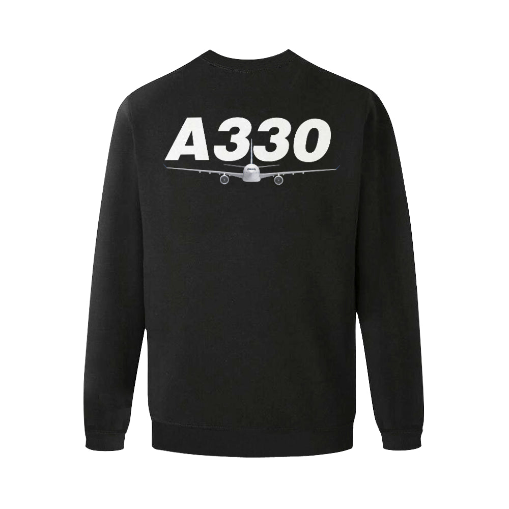 AIRBUS 330 MEN'S OVERSIZED FLEECE CREW SWEATSHIRT - PILOTSX