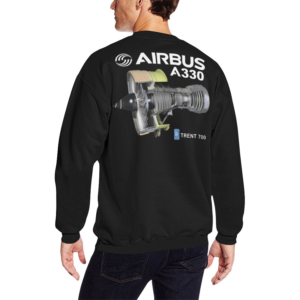 AIRBUS 330 MEN'S OVERSIZED FLEECE CREW SWEATSHIRT - PILOTSX