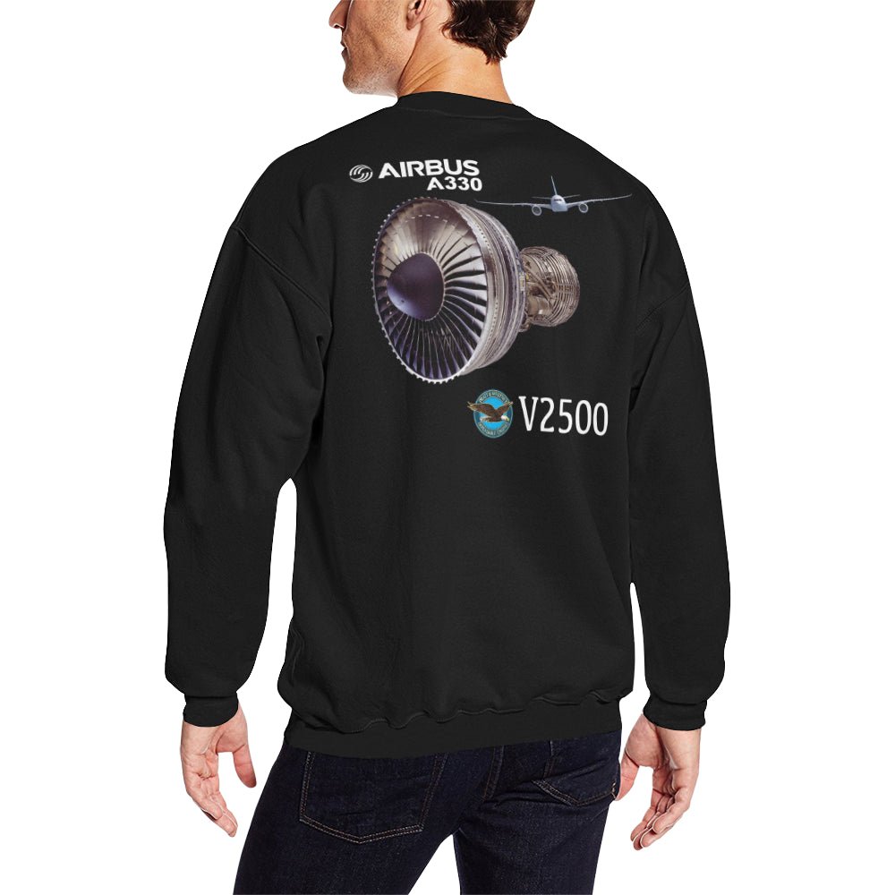 AIRBUS 330 MEN'S OVERSIZED FLEECE CREW SWEATSHIRT - PILOTSX