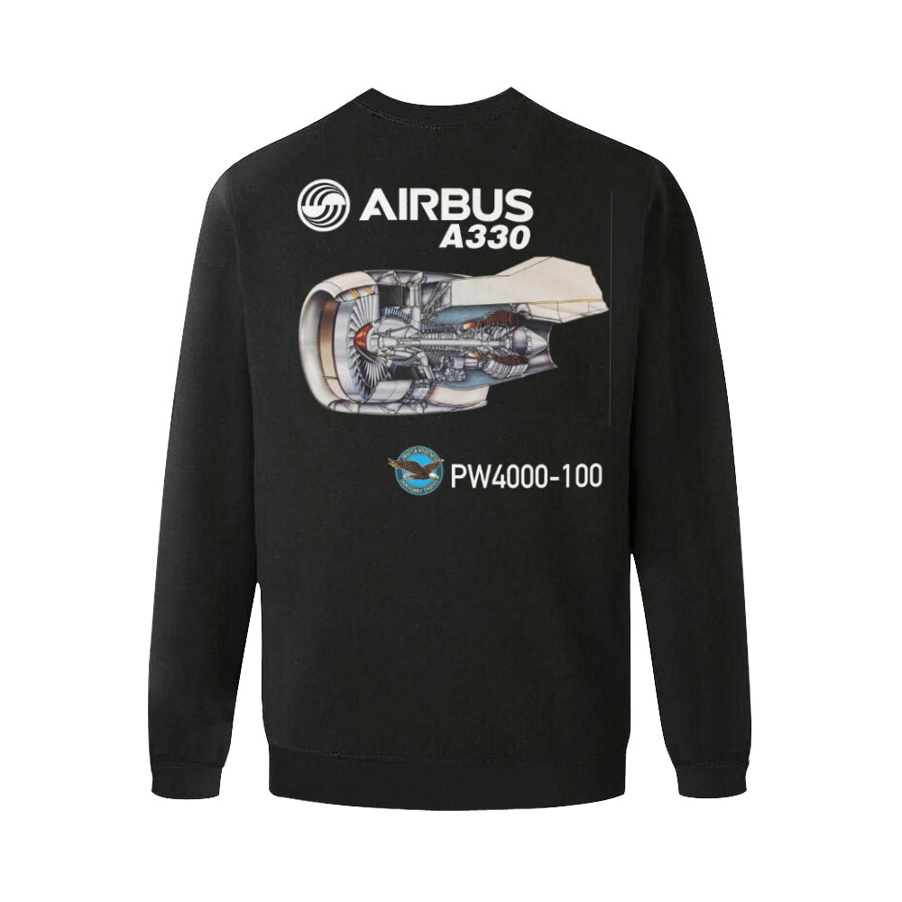 AIRBUS 330 MEN'S OVERSIZED FLEECE CREW SWEATSHIRT - PILOTSX