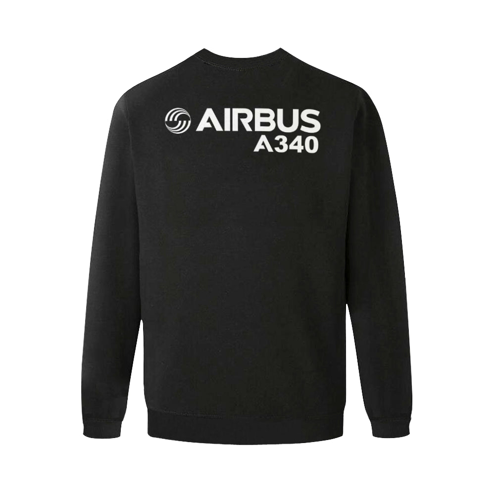 AIRBUS 340 MEN'S OVERSIZED FLEECE CREW SWEATSHIRT - PILOTSX