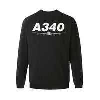 Thumbnail for AIRBUS 340 MEN'S OVERSIZED FLEECE CREW SWEATSHIRT - PILOTSX