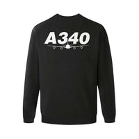 Thumbnail for AIRBUS 340 MEN'S OVERSIZED FLEECE CREW SWEATSHIRT - PILOTSX