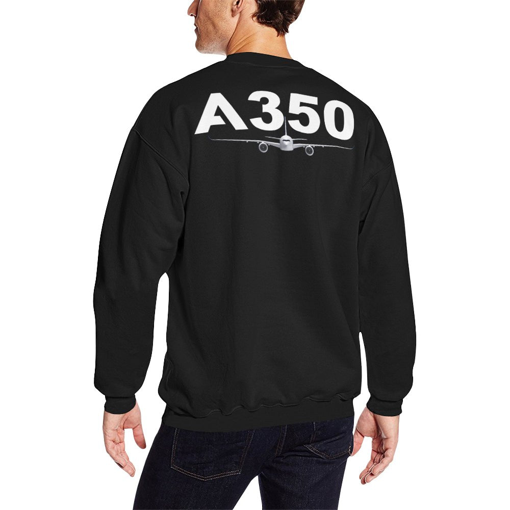 AIRBUS 350 MEN'S OVERSIZED FLEECE CREW SWEATSHIRT - PILOTSX