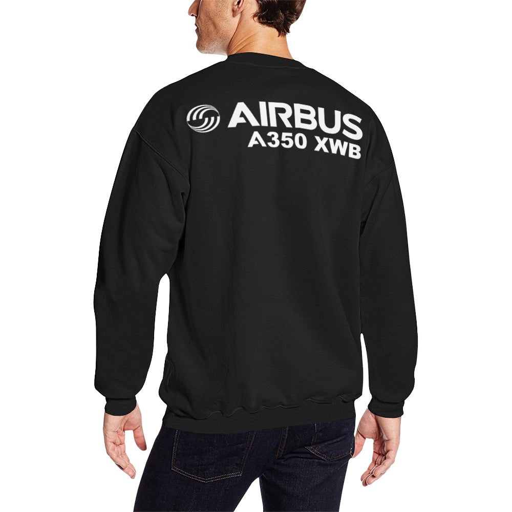 AIRBUS 350 MEN'S OVERSIZED FLEECE CREW SWEATSHIRT - PILOTSX