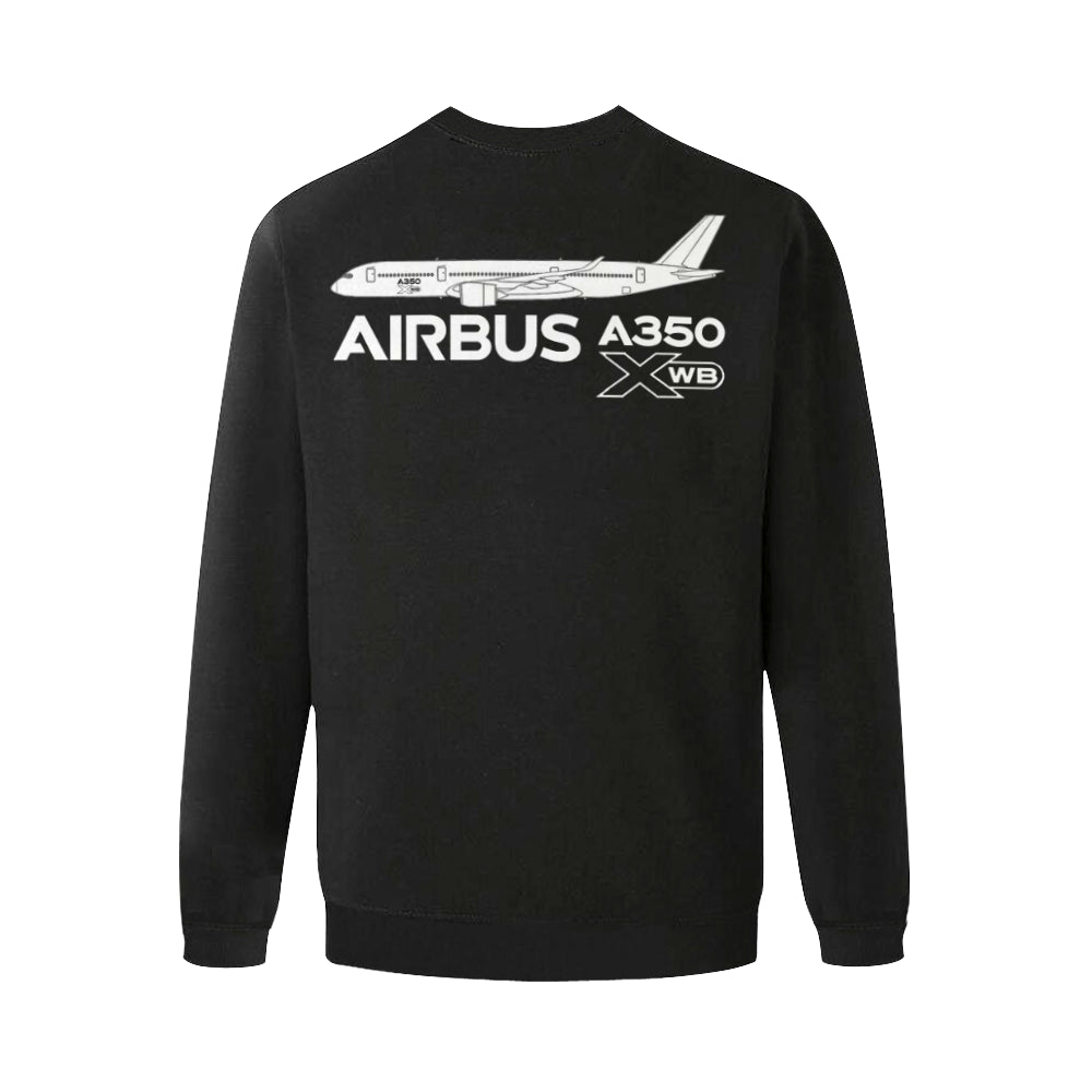 AIRBUS 350 MEN'S OVERSIZED FLEECE CREW SWEATSHIRT - PILOTSX