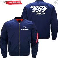 Thumbnail for Boeing 737BBJI Ma-1 Bomber Jacket Flight Jacket Aviator Jacket THE AV8R