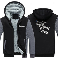 Thumbnail for CESSNA 310 DESIGNED ZIPPER SWEATER THE AV8R