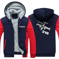 Thumbnail for CESSNA 310 DESIGNED ZIPPER SWEATER THE AV8R