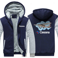 Thumbnail for CESSNA DESIGNED ZIPPER SWEATER THE AV8R