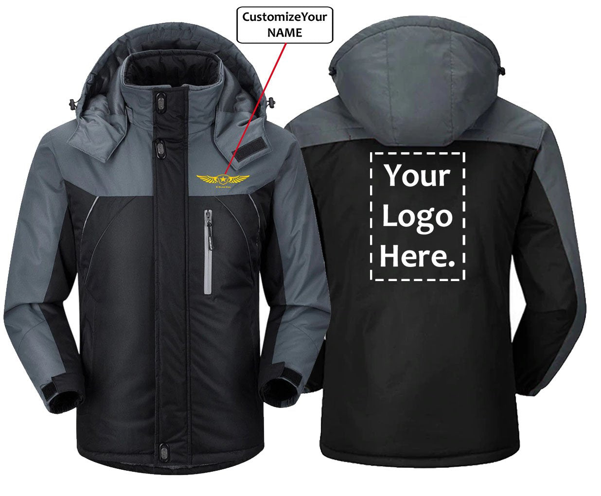 CUSTOM NAME AND LOGO DESIGNED WINDBREAKER JACKET THE AV8R