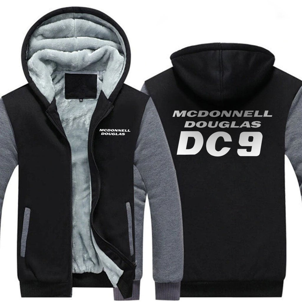 MCDONNELL DOUGLAS DC 9 DESIGNED ZIPPER SWEATER THE AV8R