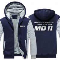 Thumbnail for MCDONNELL DOUGLAS MD 11 DESIGNED ZIPPER SWEATER THE AV8R
