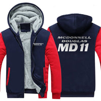 Thumbnail for MCDONNELL DOUGLAS MD 11 DESIGNED ZIPPER SWEATER THE AV8R