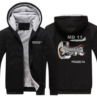 Thumbnail for MCDONNELL DOUGLAS MD 11 PW4000-94 DESIGNED ZIPPER SWEATER THE AV8R