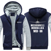 Thumbnail for MCDONNELL DOUGLAS MD 80 DESIGNED ZIPPER SWEATER THE AV8R
