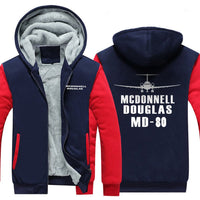 Thumbnail for MCDONNELL DOUGLAS MD 80 DESIGNED ZIPPER SWEATER THE AV8R