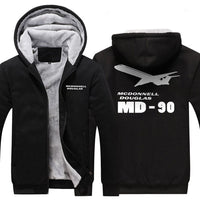 Thumbnail for MCDONNELL DOUGLAS MD 90 DESIGNED ZIPPER SWEATER THE AV8R