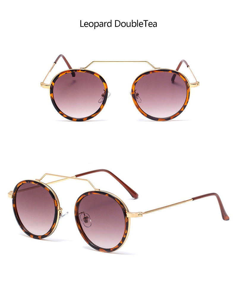 Hot Sale Retro Round Sunglasses Men Women Brand Designer Punk Glasses AV8R