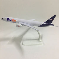 Thumbnail for Airplane Model FedEx Aviation Boeing 777 Aircraft Model 1:300 Diecast Metal Airplanes Planes AV8R