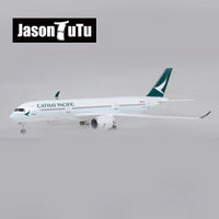 Thumbnail for Cathay Pacific Airbus A350 Airplane Model Plane With Light & Wheel Aircraft AV8R
