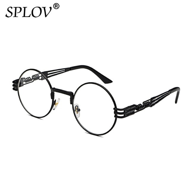 New Fashion Retro Steampunk Round Metal Sunglasses for Men and Women AV8R