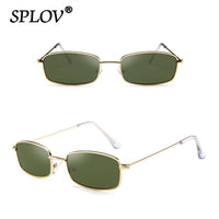 Thumbnail for Vintage Small Rectangle Sunglasses Men Women Retro Metal Frame Sun Glasses AV8R