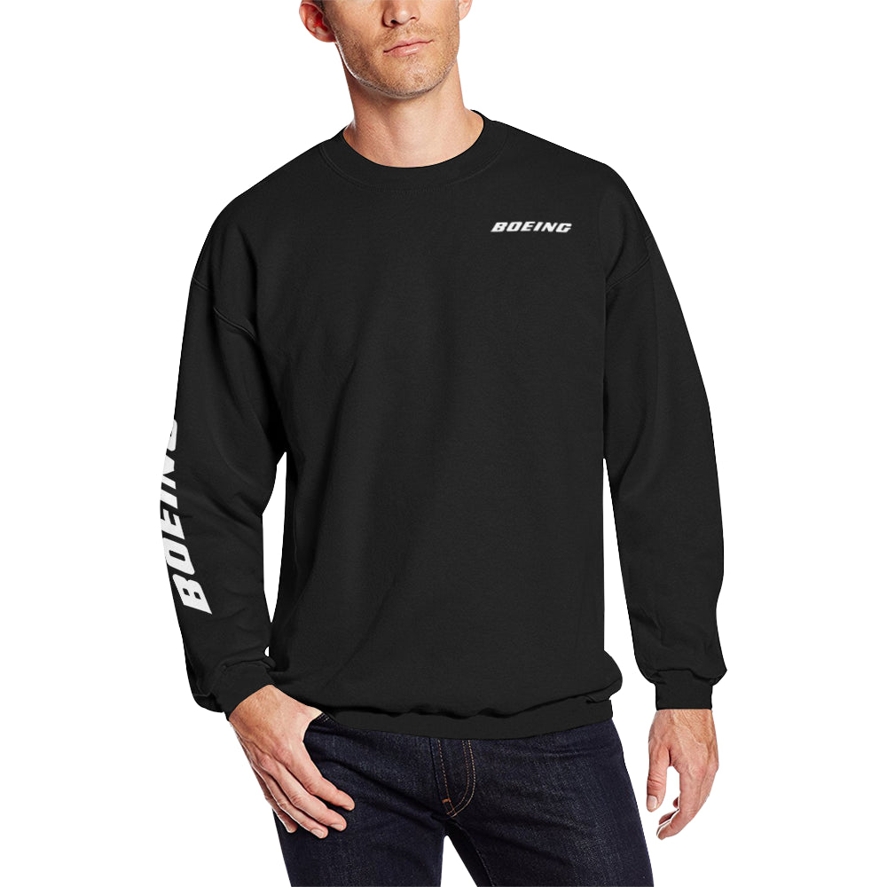 Boeing 737 Men's Oversized Fleece Crew Sweatshirt e-joyer